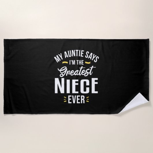 Ich bin der Bestste Niecevers Strandtuch (Vorderseite)