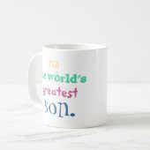 Ich bin der bestste Sohn der Welt. Tasse (Vorderseite Links)