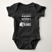 Ich bin der Beweis, dass Papa nicht mit Blanken sc Baby Strampler (Vorderseite)
