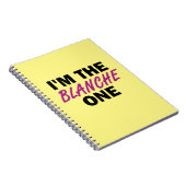 Ich bin der Blanche One Notizblock (Rechte Seite)