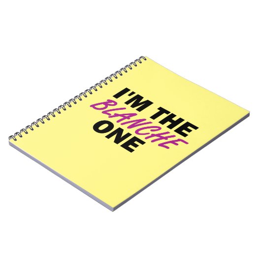 Ich bin der Blanche One Notizblock (Linke Seite)