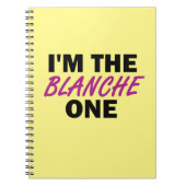 Ich bin der Blanche One Notizblock (Vorderseite)