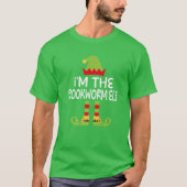 Ich bin der Bookworm Elf, der Weihnachtskostüm pas T-Shirt (Vorderseite)