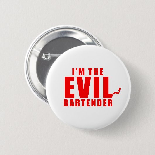 Ich bin der böse Barkeeper Button (Vorne & Hinten)