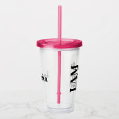 Ich bin der Boss Acryltrinkbecher (Rechts)