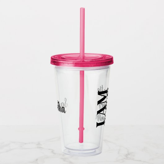 Ich bin der Boss Acryltrinkbecher (Rechts)