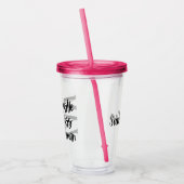 Ich bin der Boss Acryltrinkbecher (Links)