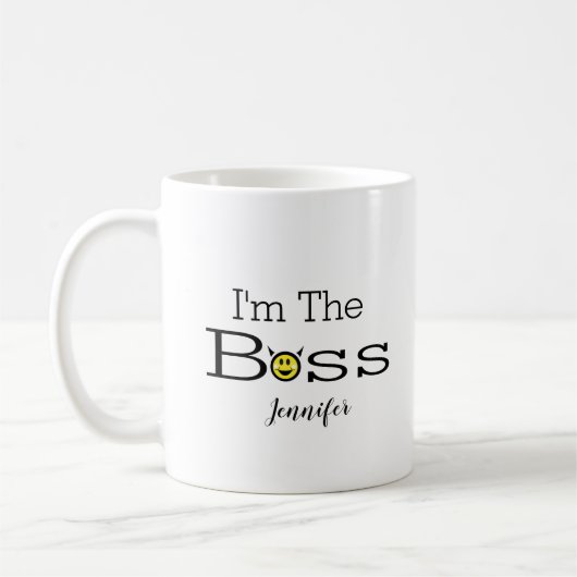 Ich bin der Boss Cup Kaffeetasse (Links)