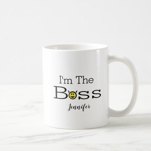 Ich bin der Boss Cup Kaffeetasse (Rechts)