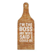 ICH BIN DER BOSS, DIE MEINE EHEFRAU SAGTE, ICH KÖN SCHNEIDEBRETT (Vorderseite)