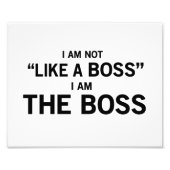 Ich bin der Boss Fotodruck (Vorne)