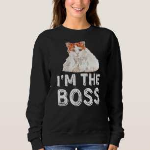 Ich bin der Boss Funny Turkish Van Cat Liebhaber & Sweatshirt