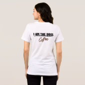 Ich bin der Boss Kaffee Tri-Blend Shirt (Rückseite voll)