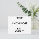 Ich bin der Boss, komm raus, Postkarte (Stehend Vorderseite)