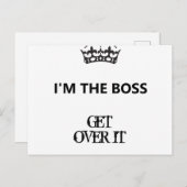Ich bin der Boss, komm raus, Postkarte (Vorne/Hinten)