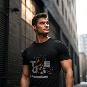 Ich bin der Boss Lion T - Shirt   Alpha Savage Mot