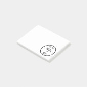 Ich bin der Boss Post-it Klebezettel (angewinkelt)