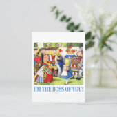 Ich bin der Boss von dir! Postkarte (Stehend Vorderseite)