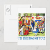 Ich bin der Boss von dir! Postkarte (Vorne/Hinten)