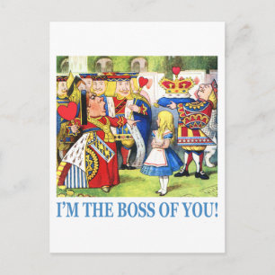 Ich bin der Boss von dir! Postkarte