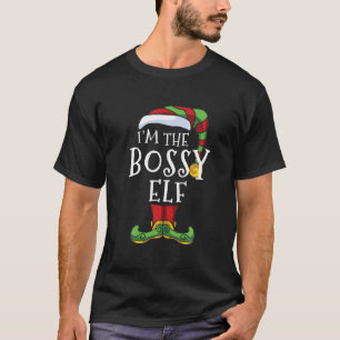 Ich bin der Bossy Elf Matching Familie Weihnachtsl T-Shirt