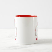 Ich bin der Bossy Elf | Personalisierter Weihnacht Zweifarbige Tasse (Mittel)