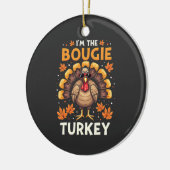 Ich bin der Bougie Turkey Funny Erntedank Sassy Keramik Ornament (Links)