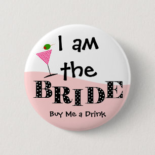Ich bin der Braut-Party-Knopf Button