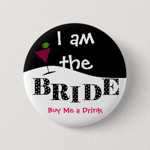 Ich bin der Braut-Party-Knopf Button