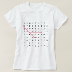Ich bin der Bride Fun Wedding Word Find Bacheloret T-Shirt