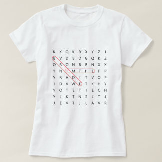 Ich bin der Bride Fun Wedding Word Find Bacheloret T-Shirt