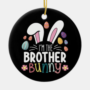 Ich bin der Bruder Bunny Oster-Familien-Matching Keramik Ornament