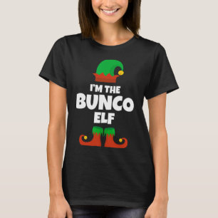 Ich bin der Bunco-Elf-Familien-Pyjama-Weihnachten T-Shirt