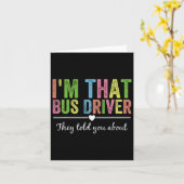 Ich bin der Busfahrer, den sie dir von der lustige Karte (Gelbe Blume)
