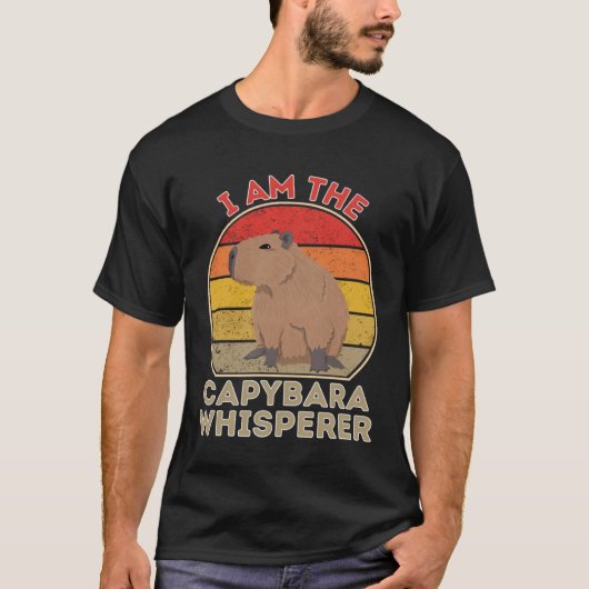 Ich bin der Capybara Whisperer T-Shirt (Vorderseite)
