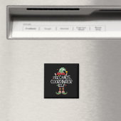 Ich bin der Chaos-Koordinator Elf Fun Christmas Ma Magnet (In Situ (Geschirrspüler))