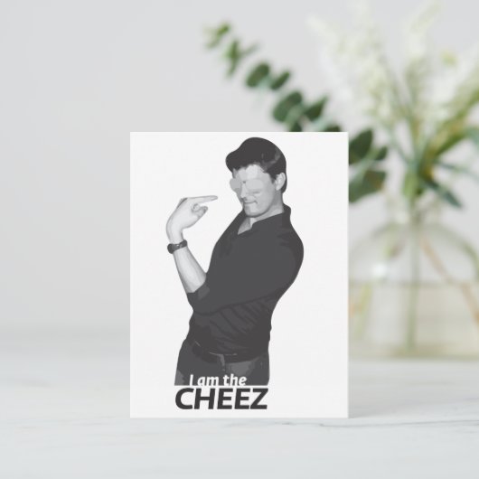 Ich bin der Cheez Postkarte (Stehend Vorderseite)