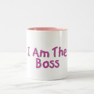 Ich bin der Chef 2 Zweifarbige Tasse