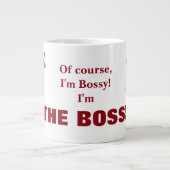 Ich bin der Chef Jumbo-Tasse (Vorderseite)