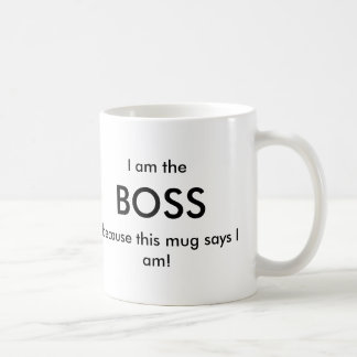 Ich bin der Chef Kaffeetasse