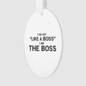 Ich bin der Chef Ornament (Vorderseite)