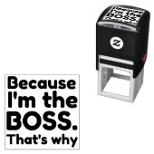 Ich bin der Chef Permastempel (Beispiel)