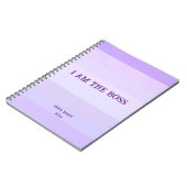 Ich bin der Chef Spiral Foto Notebook Notizblock (Linke Seite)