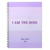 Ich bin der Chef Spiral Foto Notebook Notizblock (Vorderseite)