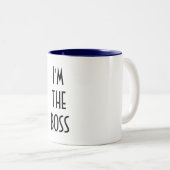 "Ich bin der CHEF" Tasse (VorderseiteRechts)