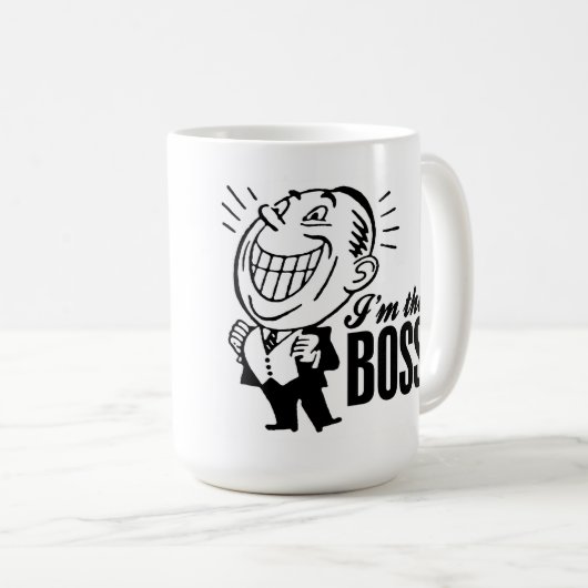 Ich bin der Chef! Tasse (VorderseiteRechts)