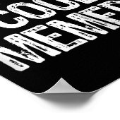 Ich bin der Coole Memere Funny Poster (Ecke)