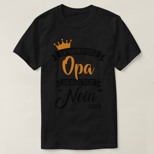 Ich bin der coole opa 2 T-Shirt (Design vorne)