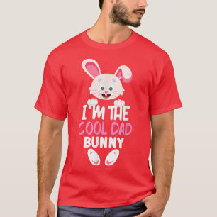 Ich bin der COOLE VATER Bunny Matching Family Oste T-Shirt
