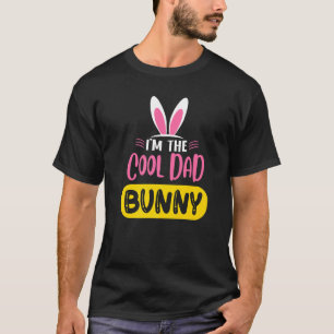 Ich bin der Coole Vater Bunny Rabbit Ears Egg Funn T-Shirt